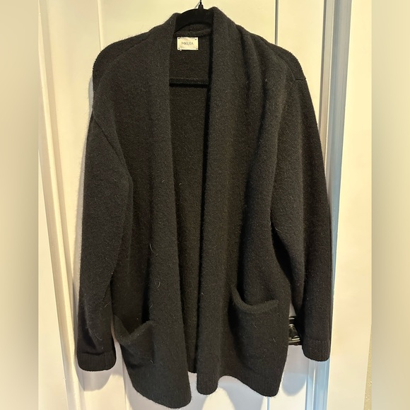 Mikuta oversized knitted cardigan black - Picture 6 of 6